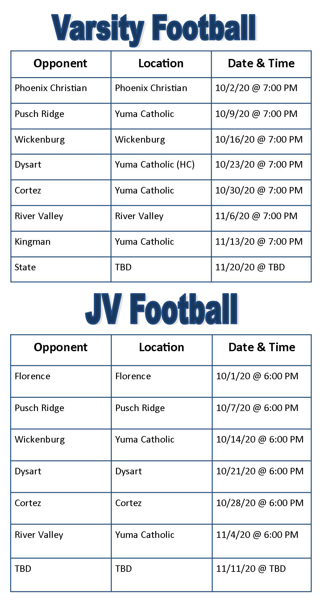 football-yuma-catholic-high-school